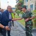 Danrem 042/Garuda Putih Brigjen TNI Nyamin saat menyambut kedatangan Wakil Menteri Ketenagakerjaan RI Adriansyah Noor dalam kunjungan kerja ke Provinsi Jambi. (Dok: Rahmat)