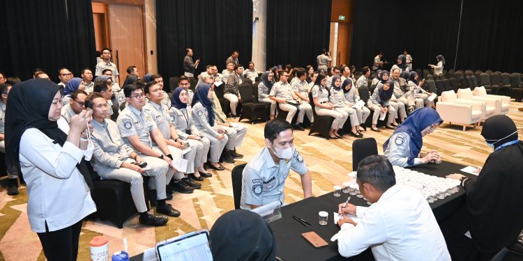 PT Jasa Raharja bekerja sama dengan BNN Provinsi DKI Jakarta menggelar Sosialisasi Pencegahan dan Pemberantasan Penyalahgunaan dan Peredaran Gelap Narkotika (P4GN). (Dok: Humas Jasa Raharja)