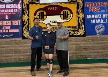 Lifter putri Jambi Yuliana Klarisa resmi dipanggil mengikuti Pemusatan Latihan Nasional (Pelatnas) mulai 1 Juli 2026 sebagai persiapan menghadapi Asian Games XX Aichi-Nagoya 2026. (Dok: Humas KONI Provinsi Jambi)
