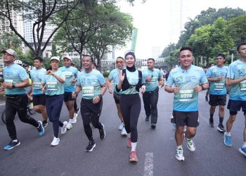 Ribuan peserta memadati kawasan Gelora Bung Karno dalam kegiatan Health Fun Run yang digelar BPJS Kesehatan untuk memperingati HUT ke-58. (Dok: BPJS Kesehatan)