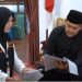 Bupati Merangin M. Syukur secara simbolis melepas petugas lapangan Sensus Ekonomi 2026 di Rumah Dinas Bupati Merangin. (Dok: Diskominfo Merangin)
