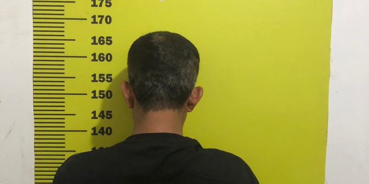 Pelaku pencurian kabel PLN yang berhasil diamankan Polsek Jambi Timur. (Dok: Alpin)