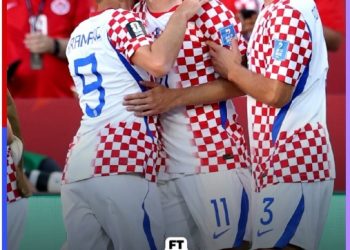 Pemain Kroasia Ante Budimir merayakan gol kemenangan ke gawang Panama pada laga Grup L Piala Dunia 2026 di Toronto Stadium. (DOk: Instagram @fifaworldcup)