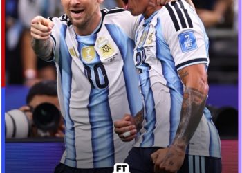 Lionel Messi merayakan gol bersama rekan-rekannya saat Argentina mengalahkan Austria 2-0 pada laga Grup J Piala Dunia 2026. (Dok: Instagram @fifaworldcup)