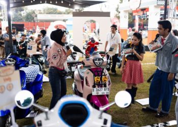 Peserta dan pengunjung memadati Yamaha CLASSY Modifest 2026 di Bandung. (DOk: Yamaha DDS Jambi)