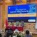 Bupati Muaro Jambi Bambang Bayu Suseno menerima Laporan Hasil Pemeriksaan (LHP) BPK RI atas LKPD Tahun Anggaran 2025. (Dok: Rahmat)