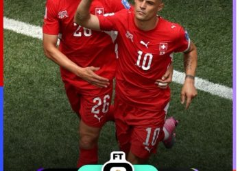 Pemain Swiss merayakan gol ke gawang Bosnia dan Herzegovina pada laga Grup B Piala Dunia 2026 di Stadion Los Angeles. (Dok: Instagram @fifaworldcup)