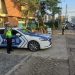 Personel Subdit Kamsel Ditlantas Polda Jambi memberikan edukasi keselamatan kepada pengguna jalan melalui program "Polantas Menyapa" di sejumlah simpang utama Kota Jambi.