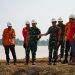 Plh. Dansatgas Karhutla Provinsi Jambi Brigjen TNI Nyamin meninjau fasilitas water intake dan Situation Room Posko Karhutla PT Wira Karya Sakti (WKS) di Kabupaten Muaro Jambi. (Dok: Penrem 042 Gapu)