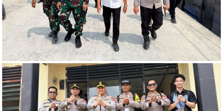apolres Morowali AKBP Reza Khomeini bersama jajaran melakukan kunjungan kerja ke Polsubsektor Menui Kepulauan, Kelurahan Ulunambo, Sabtu (10/10/2026), untuk melihat kondisi wilayah dan memberikan semangat kepada personel yang bertugas. (Dok: Istimewa)