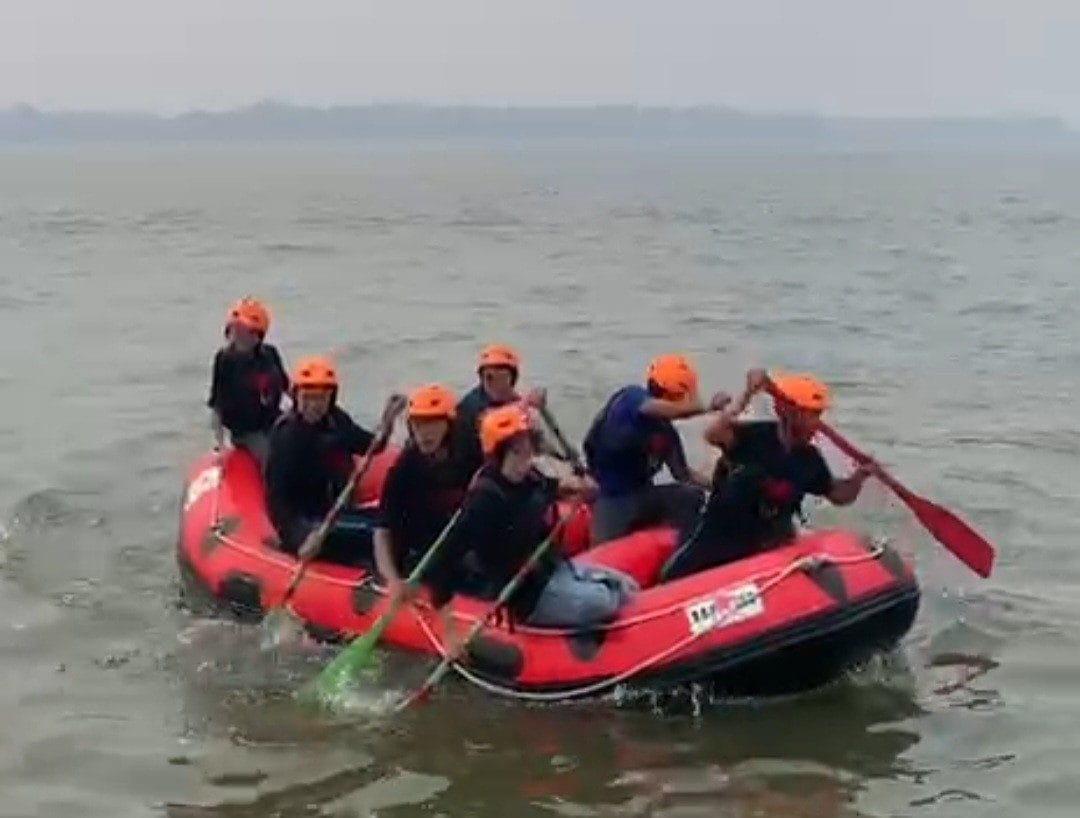 Pelajar SMA Se-Kuala Tungkal Saat Latihan Di Water Front City (WFC)