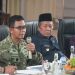 Danrem 042/Gapu Brigjen TNI Nyamin menghadiri rapat persiapan Healthy Cities Summit ke-7 Tahun 2026 yang dipimpin Gubernur Jambi Al Haris di Rumah Dinas Wali Kota Jambi, Sabtu (10/10/2026).